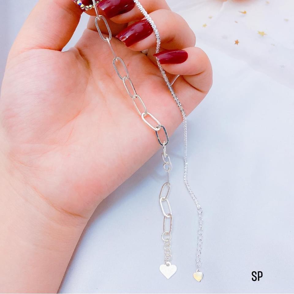 LẮC TAY XÍCH BẠC CHO NAM, NỮ CHUẨN BẠC TA