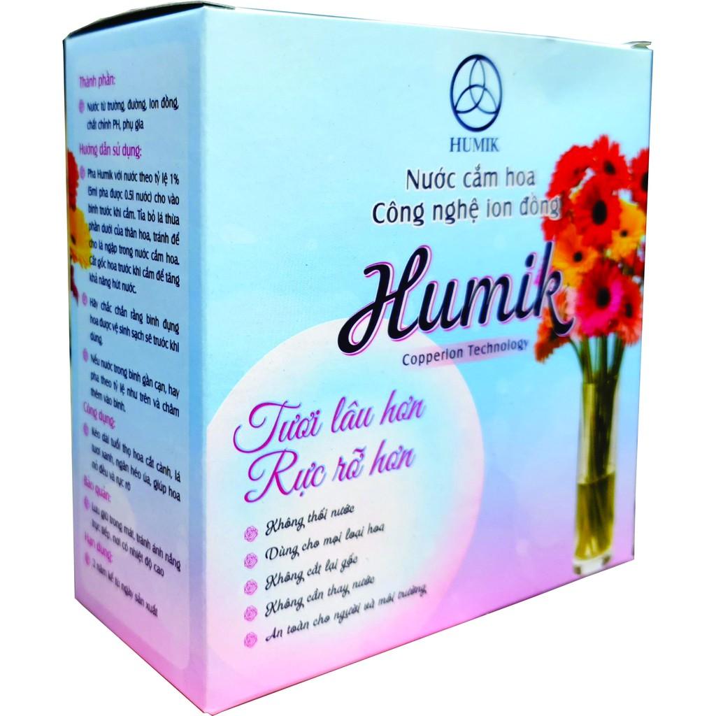 Nước cắm hoa ION đồng HUMIK hộp 50 gói 10ml