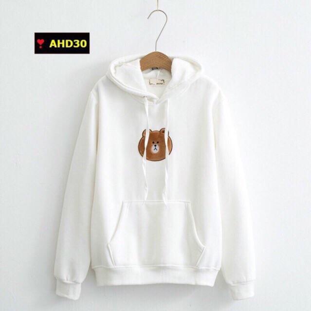 Áo hoodie gấu trắng có bigsize đên hơn 100kg