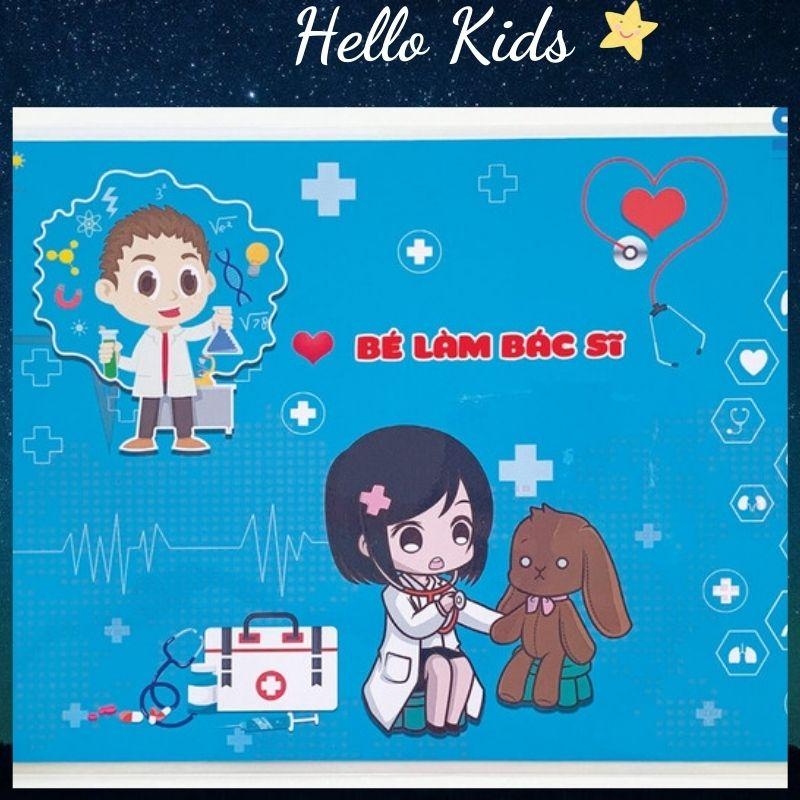 Bộ Học Liệu Bóc Dán ️ Học Liệu Chủ Đề Bé Làm Bác Sĩ Cho Bé Từ 3-5 Tuổi