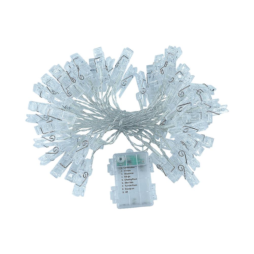 Dây Đèn Led 40 Kẹp Ảnh Chống Thấm Nước Trang Trí Nhà Cửa