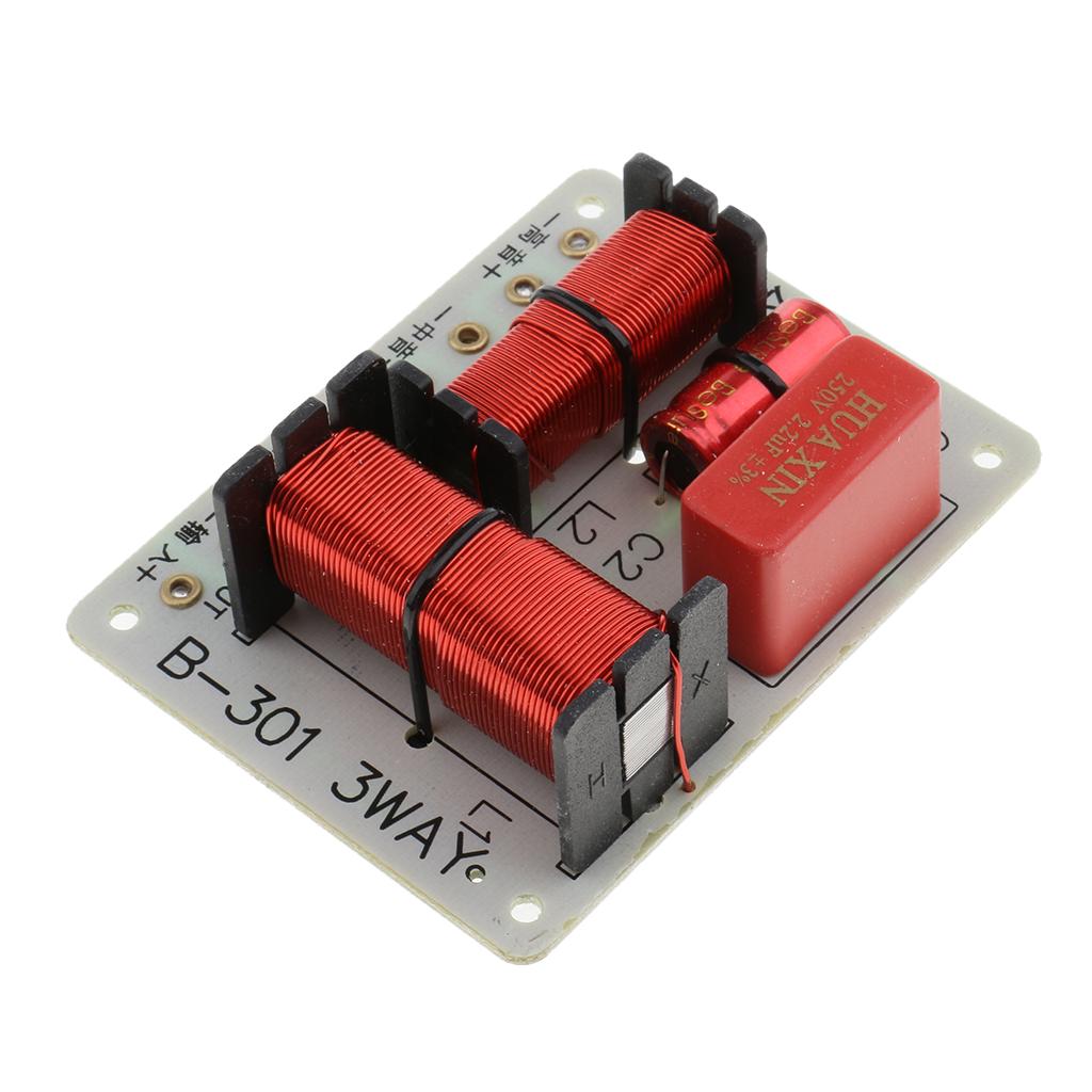 2Pcs 150W 3 Way Audio Speaker Frequency Divider Aplifier Crossover Filter