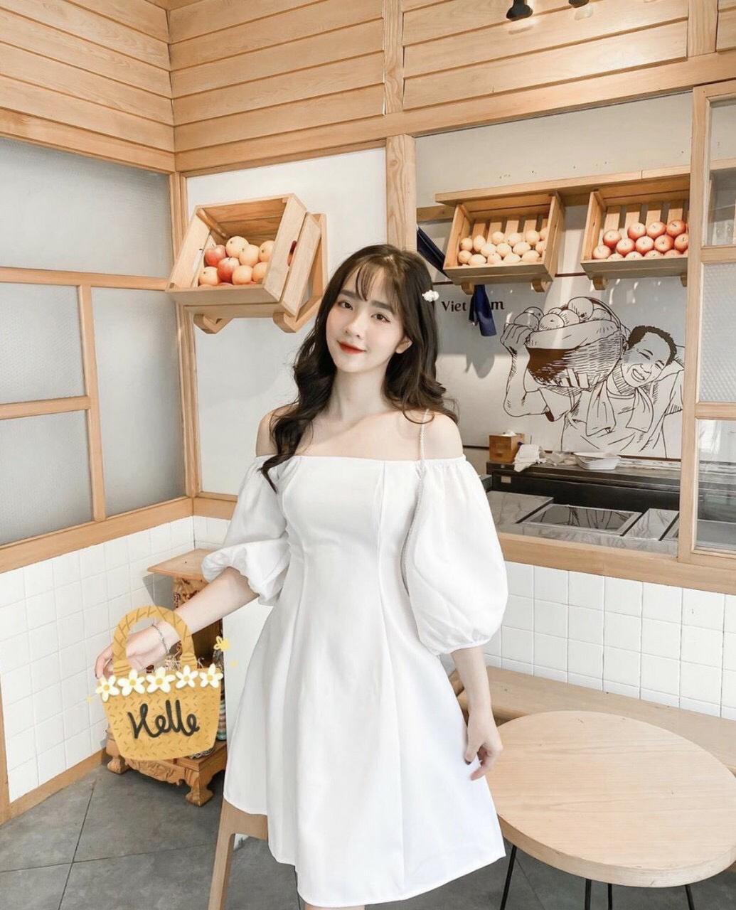 Đầm xòe tơ lua công chúa cục xinh GD8190A