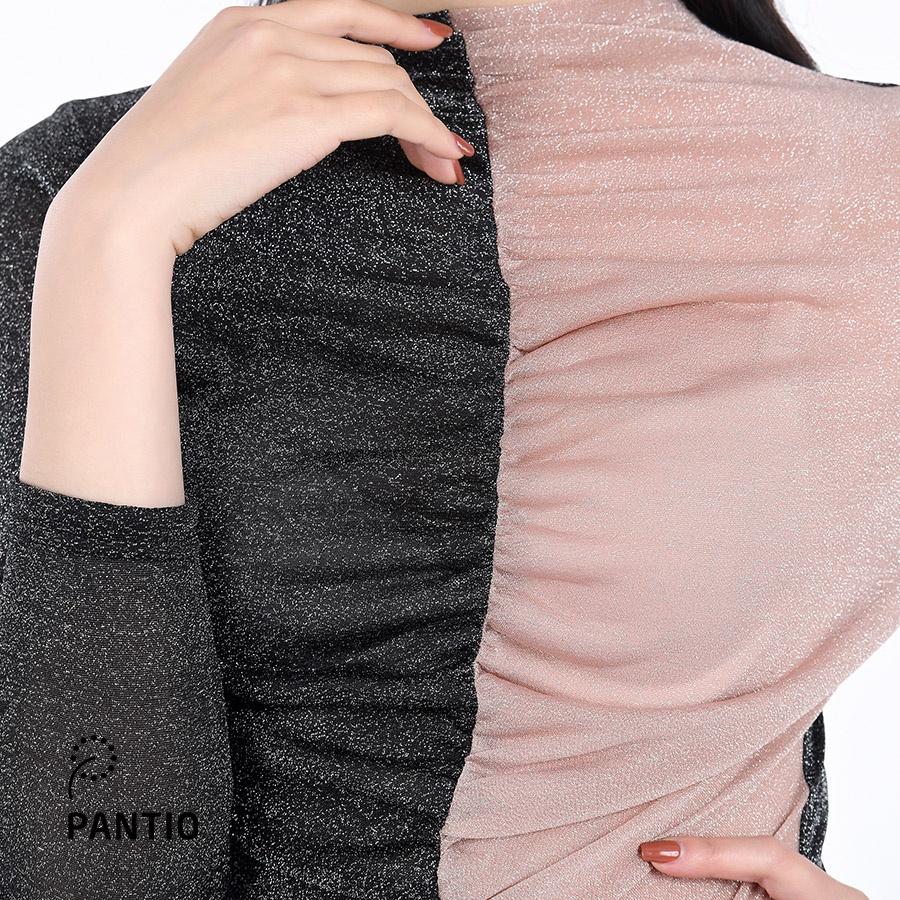 Áo dệt kim chất liệu cotton màu nhũ dáng ôm FAT9173- PANTIO