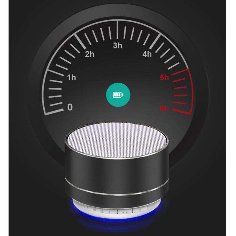Âm thanh Bluetooth không dây A10 Loa siêu trầm Cannon bằng thép nhỏ Loa Bluetooth thẻ quà tặng di động nhỏ Màu sắc: Đen