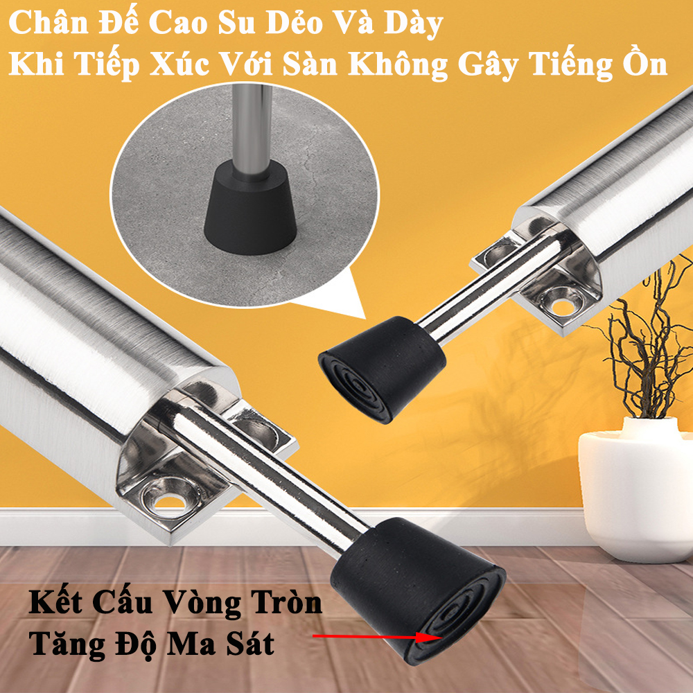 Chốt Chặn Cửa Chống Va Đập 2 Chiều KUNBE Mẫu Mới Nhiều Màu Loại Đạp Chân Có Lò Xo An Toàn Chắc Chắn