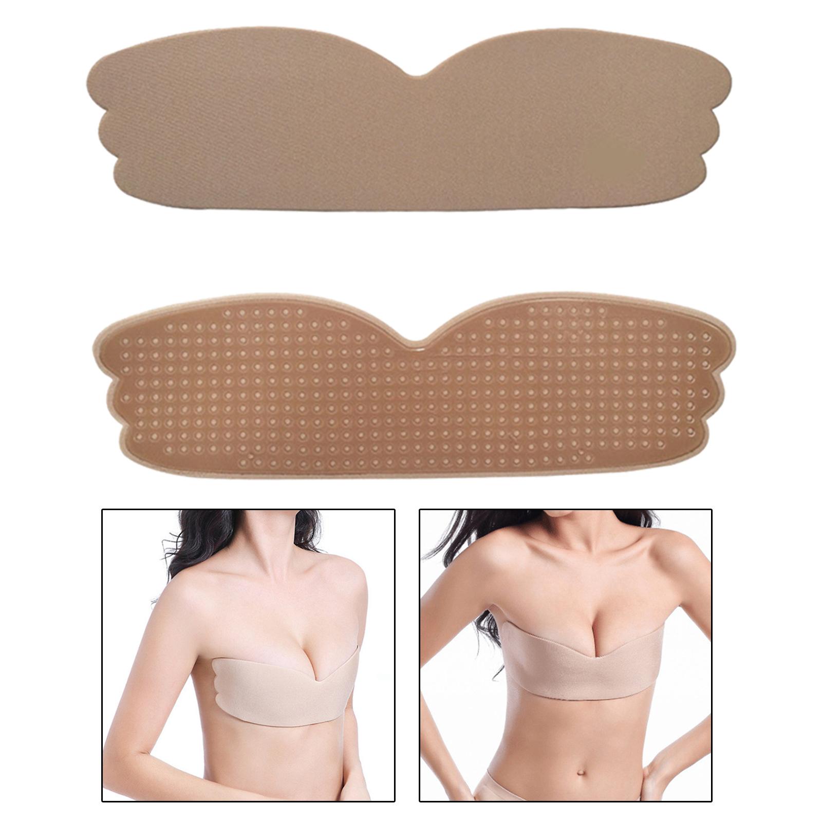 Women Lady Self Adhesive Bra Backless Strapless Push Up Invisible Sticky Bras