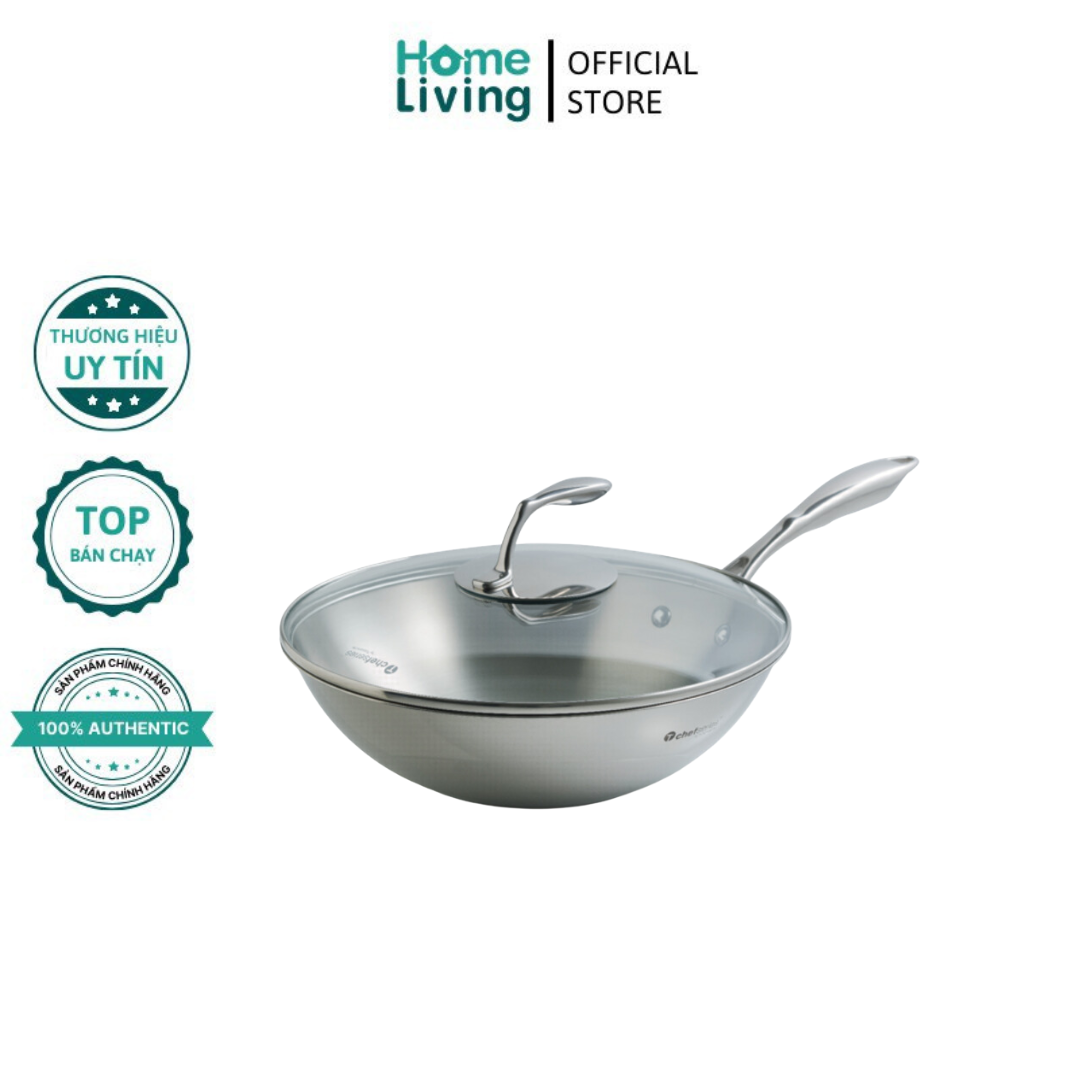 CHẢO T CHEF SERIES WOK PAN 24CM (NẮP KÍNH)