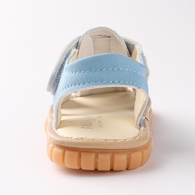 Giày sandal tập đi có kèn cho bé trai, bé gái , chất liệu da cao cấp, thiết kế dễ thương phong cách Hàn Quốc