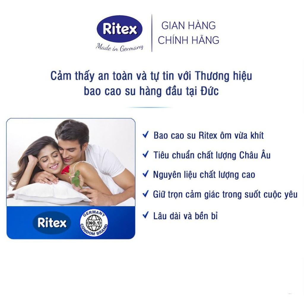 Bao cao su Ritex tăng cường khoái cảm hộp mix 5 loại hộp 10 bao - Hàng nhập khẩu chính hãng