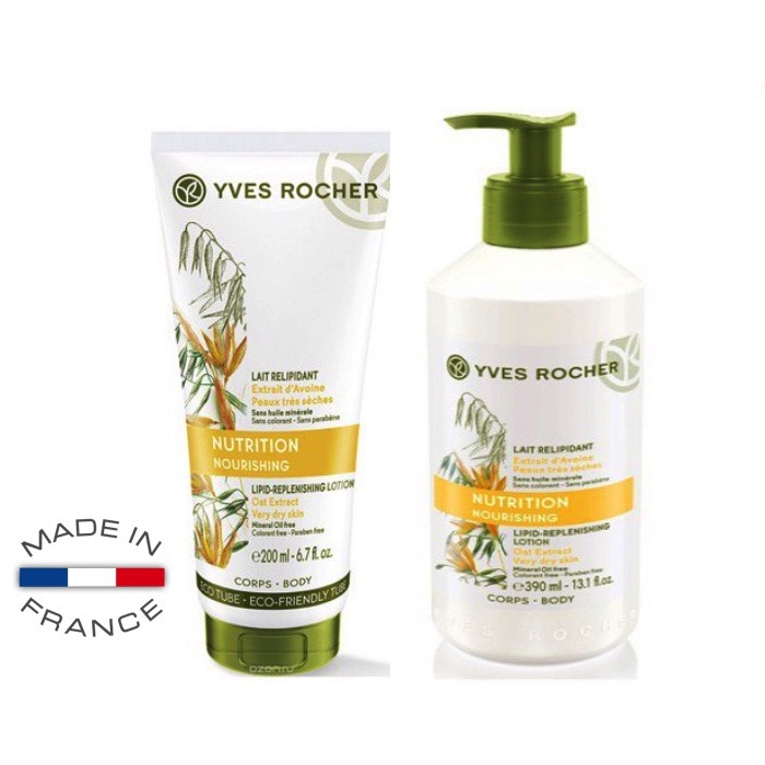 Sữa Dưỡng Thể Dành Cho Da Khô Và Rất Khô Yves Rocher Nutrition Lipid Replenishing Lotion 390ml