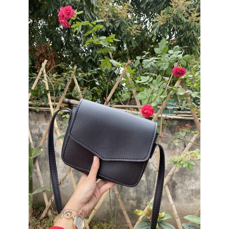 Túi xách nữ dáng bì thư da mềm có khóa kéo