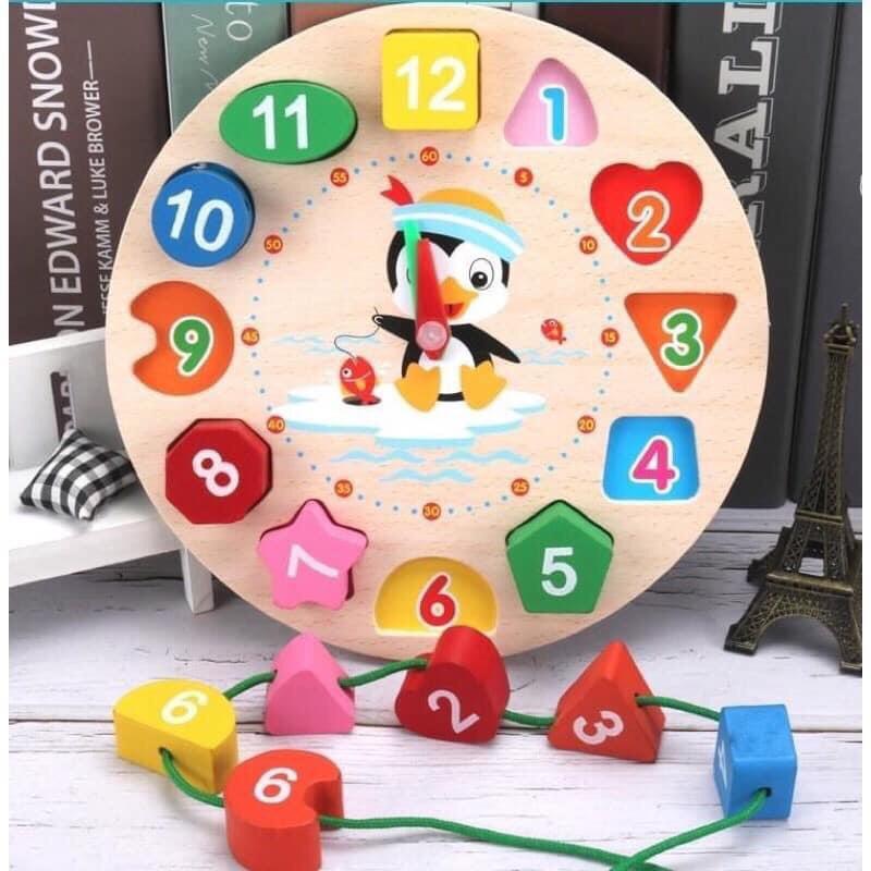 Set 6 Món Đồ Chơi Gỗ Montessori: Rèn Luyện Đôi Bàn Tay Khéo Léo-Phát Triển Trí Tuệ Toàn Diện Cho Bé