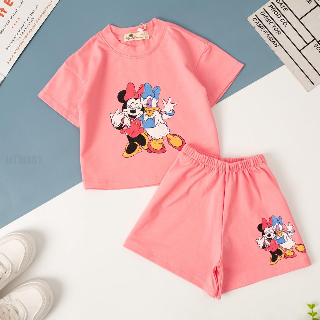 : Bộ Bé Gái In Hình Elsa, Pony BBG2302 Thương Hiệu Litibaby Size 1-5, Dành Cho Bạn Từ 11kg -20kg