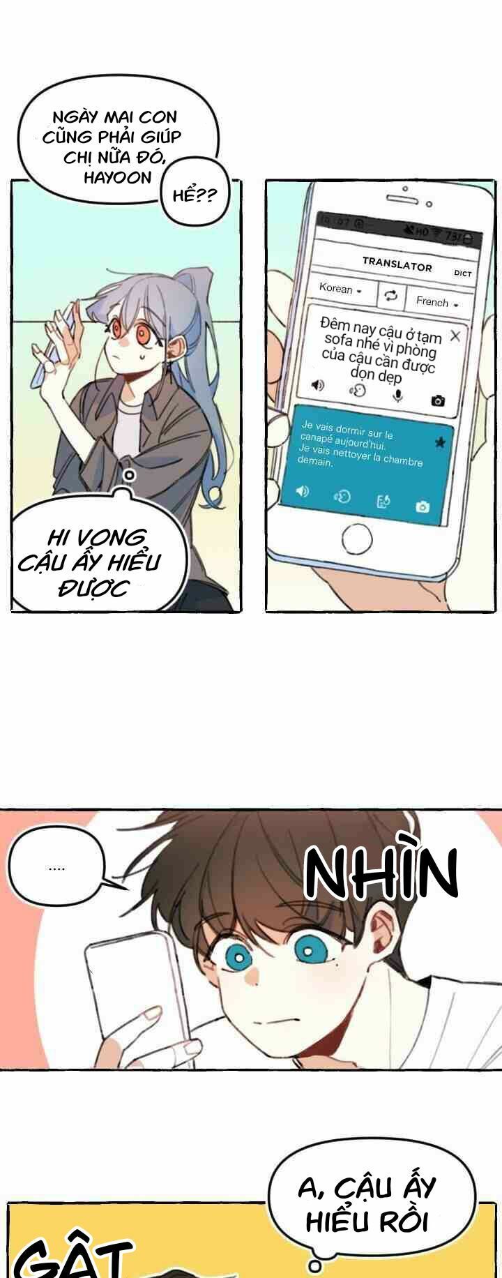 lời yêu thì cần app để dịch không? chapter 2 22