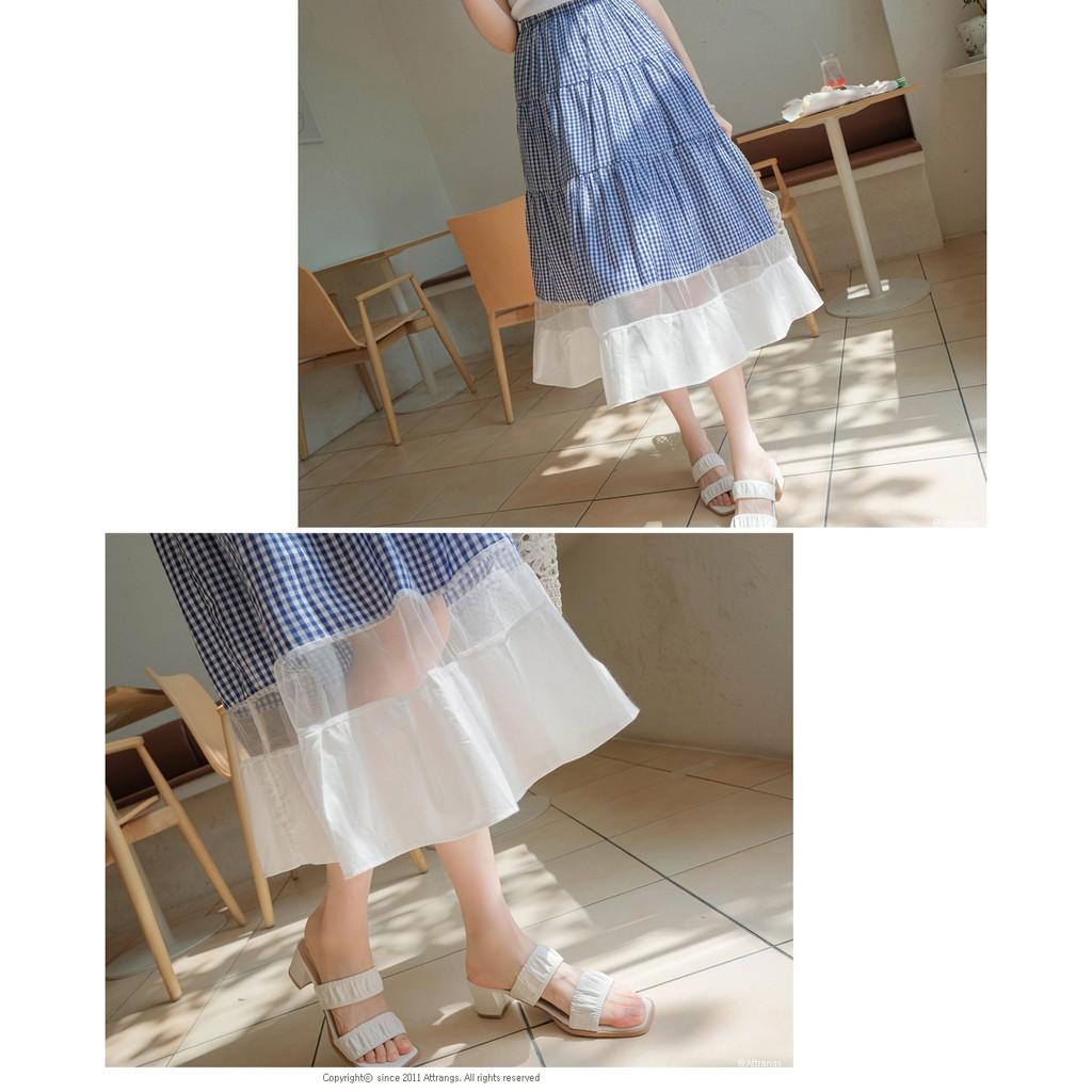 Q330720 CHÂN VÁY XÒE PHỐI CARO