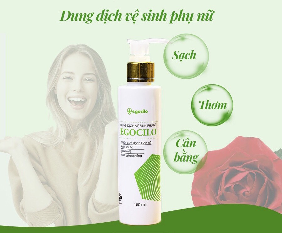 Dung dịch vệ sinh phụ nữ Egocilo ( hộp 150ml ) Khử mùi hôi, chống khô rát, viêm nhiễm, nấm ngứa, Khắc phục tình trạng khí hư, huyết trắng. Giúp vệ sinh vùng kín hằng ngày, thời kỳ kinh nguyệt, thai nghén, sau sinh, trước và sau khi quan hệ tình dục - Hàng chính hãng 100%