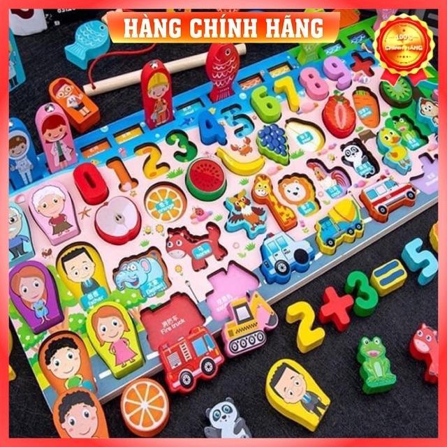 Bộ Đồ Chơi Câu Cá Và Ghép Số Học Đếm 63 Chi Tiết Cho Bé, Bộ Bảng Số Thông Minh Bằng Gỗ Mới Nhất . - Miễn Phí Vận Chuyển