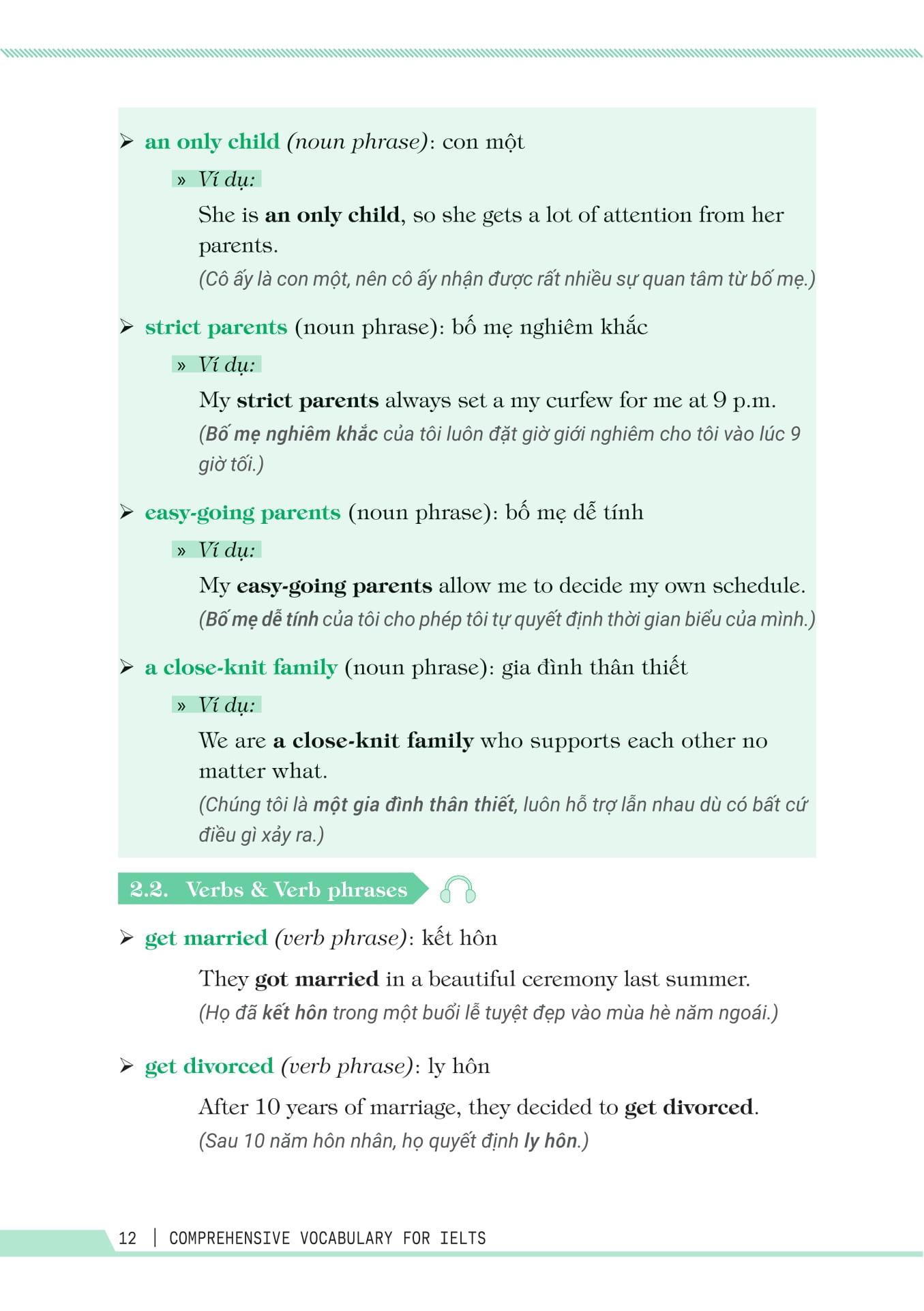 Sách - Comprehensive Vocabulary For IELTS - Từ Vựng Toàn Diện Luyện Thi IELTS