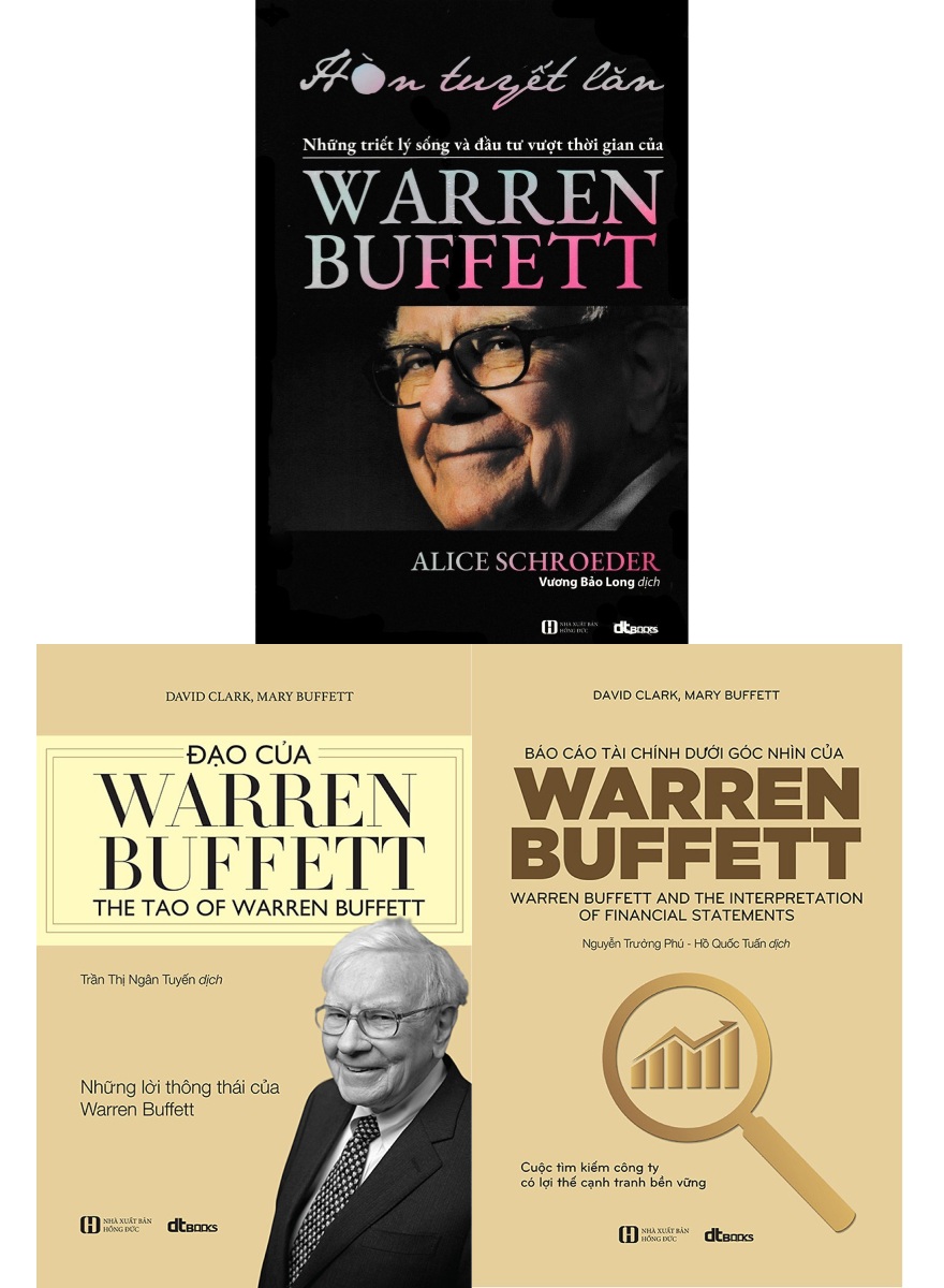 Combo Hòn Tuyết Lăn + Đạo Của Warren Buffett + Báo Cáo Tài Chính Dưới Góc Nhìn Của Warren Buffett (Bộ 3 Cuốn) - DT