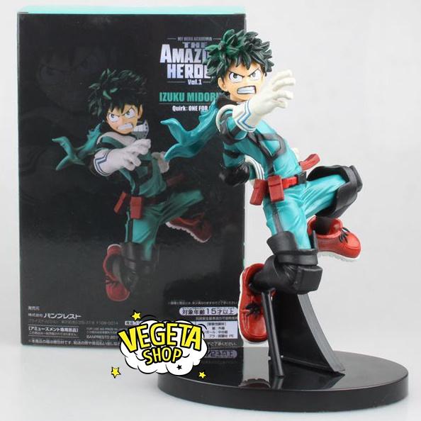 Mô hình My Hero Academia - Mô hình Học viện siêu anh hùng - Izuku Midoriya dạng chiến đấu - Deku - Cao 18cm - Full box