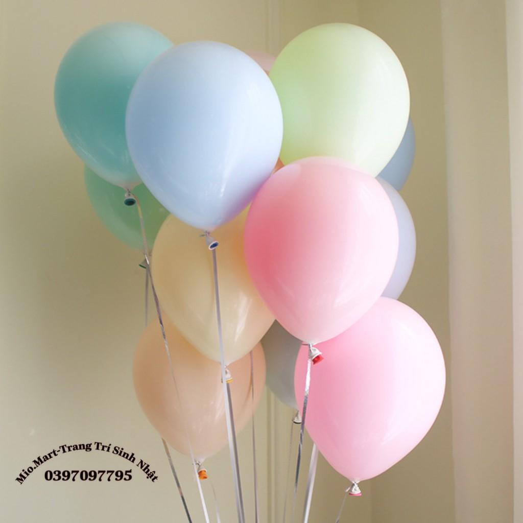 Bóng bay trang trí sinh nhật màu pastel nhẹ nhàng dễ thương, Bóng dày dặn, đẹp BB36