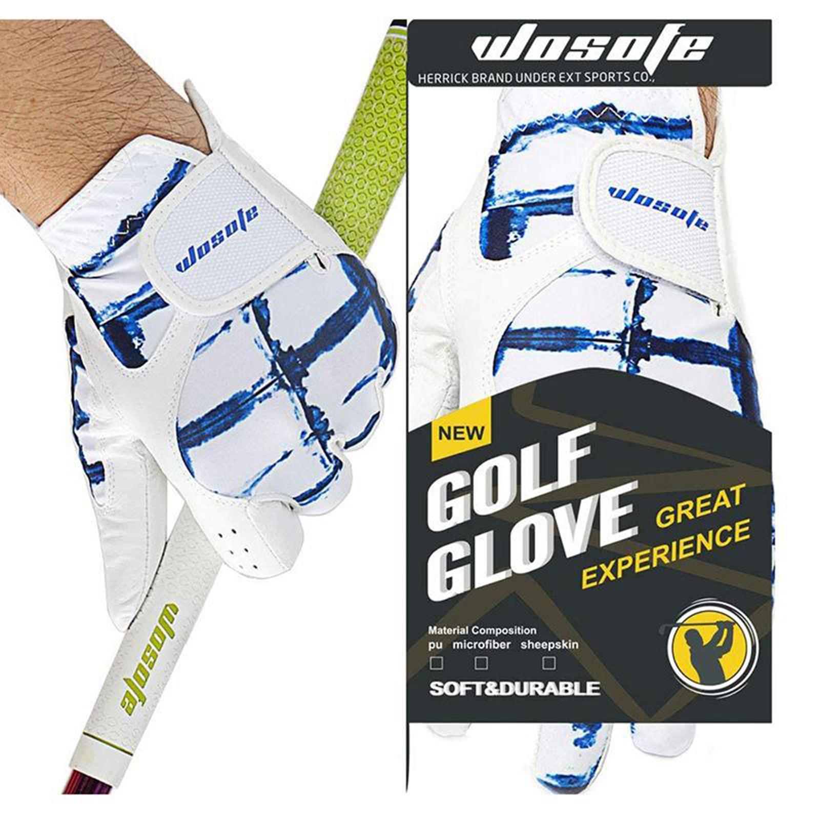 3x Golf Gloves for Men  Premium Leather Breathable