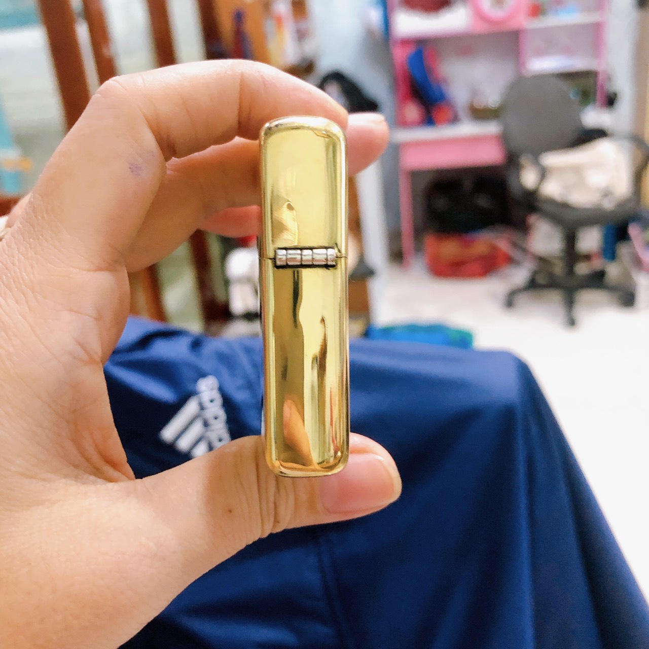 Bật lửa Zip po Brass đồng, Armor vỏ dầy khắc chìm cẩn xà cừ mẫu lá phong, vỏ đồng ruột thép không gỉ