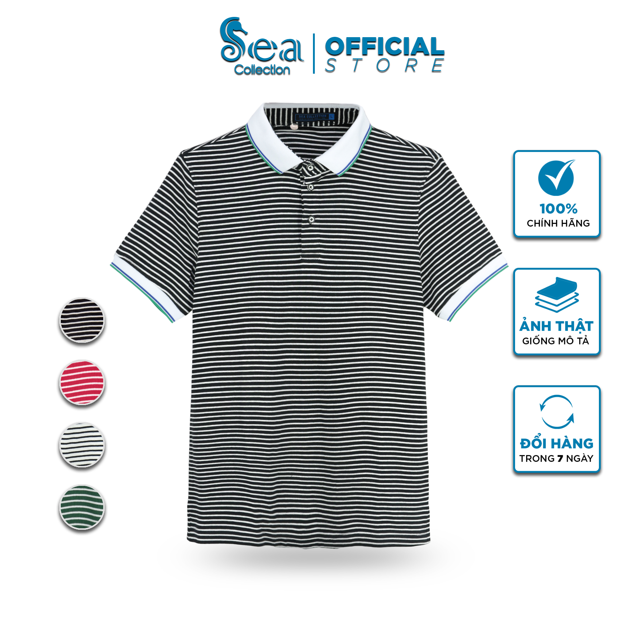 Áo Thun Polo Nam Sea Collection Sọc Ngang 12126