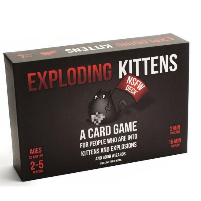 Combo bài Mèo nổ Exploding Kittens đen + 4 Bản mở rộng O(M(19)