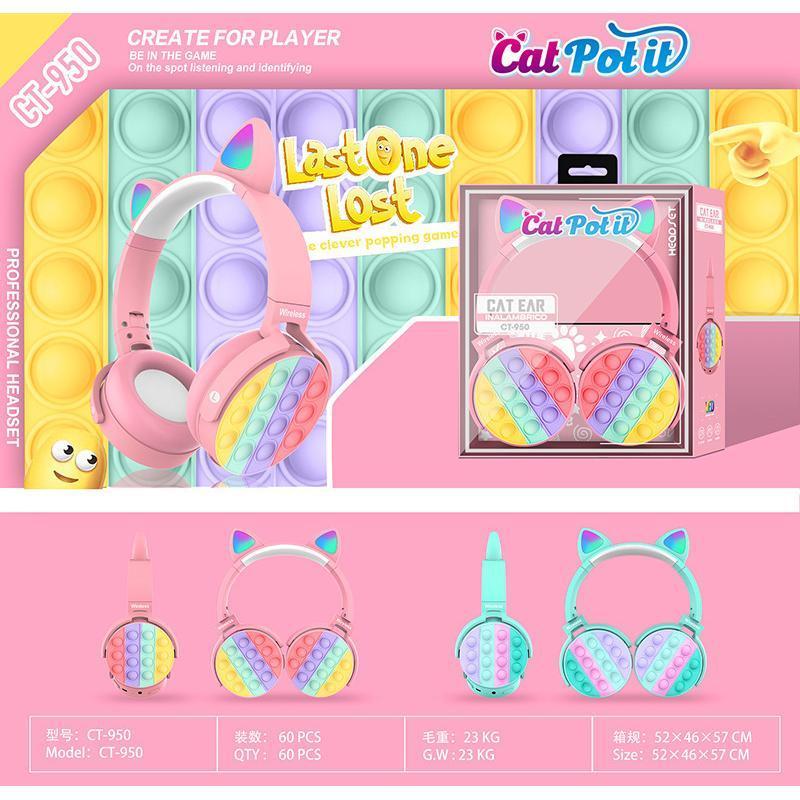 Cute Gaming Headset Comfortable Ear Pads over Ear Headphones for PC Computer