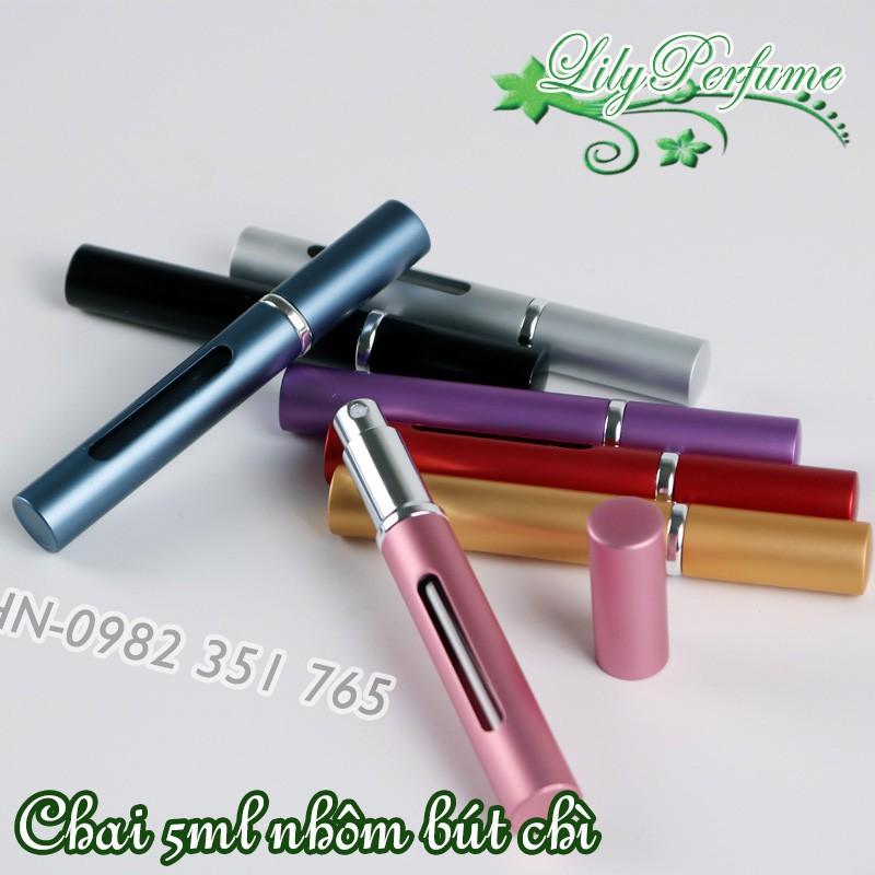 Lọ chiết nước hoa 5ml - 10ml nhôm bút chì