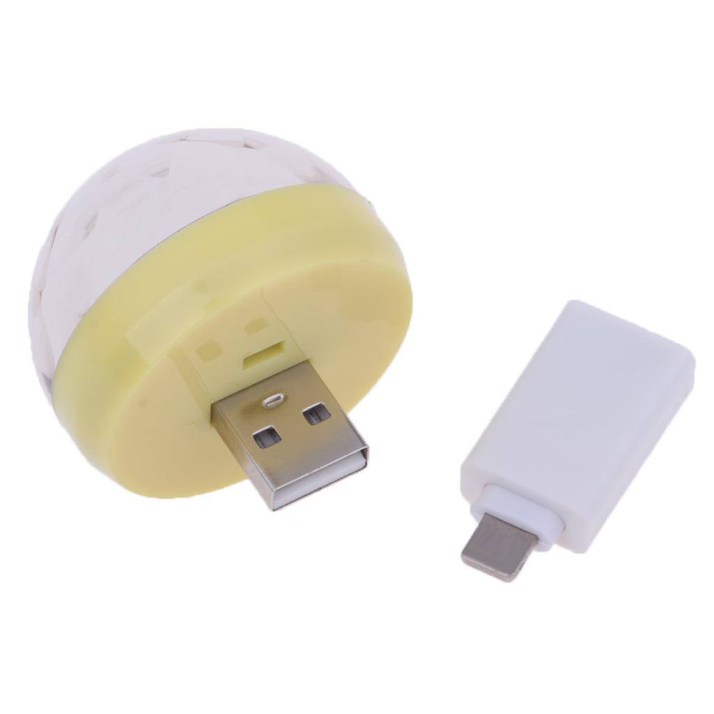 2xUSB Mini  for Home Party   DJ Lighting Yellow