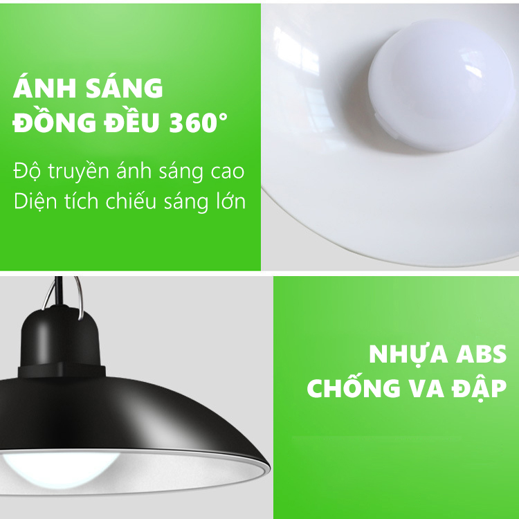 Đèn năng lượng mặt trời - đèn sân vườn hình mũ chụp,tuổi thọ cao, độ sáng dịu nhẹ vừa đủ- K1556