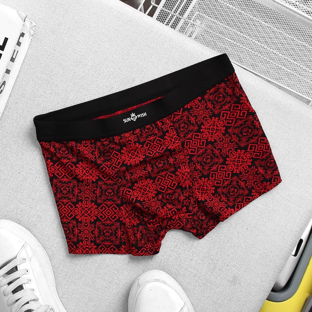 Quần sịp nam đùi boxer thun lạnh quần lót họa tiết cao cấp bigsize combo 3 chiếc xuất nhật sunwish