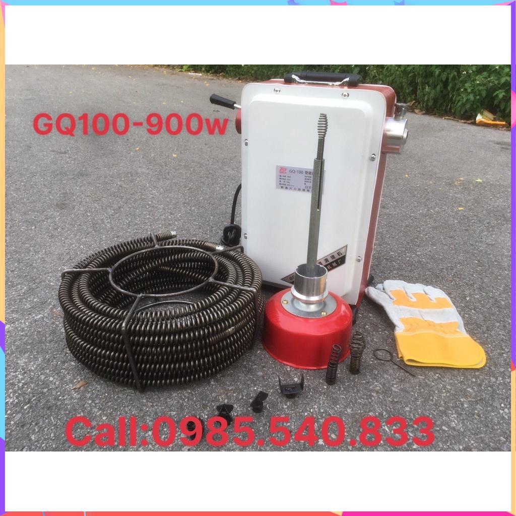 Máy thông cống GQ-100 -900w 1.Đặc điểm: Máy thông cống GQ-100: động cơ máy tạo ra mô men xoắn và chuyền chuyển động xoay