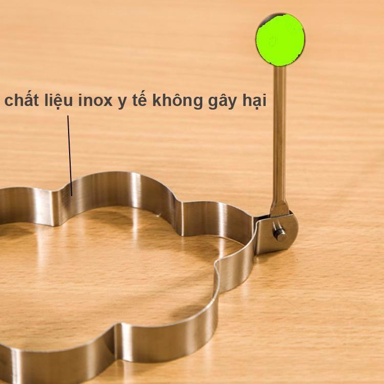 Bộ 5 khuôn inox chiên trứng, làm bánh tạo hình