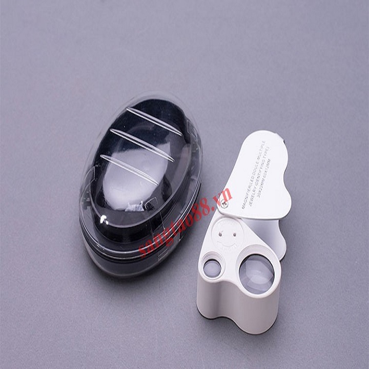 Kính lúp cầm tay mini phóng đại 30-60 lần Ver2, gấp gọn tiện lợi cao cấp