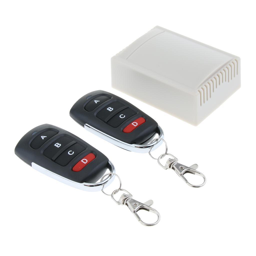 4 Channel Remote Control Switch Relay Receiver and 2  433mHz 12V
