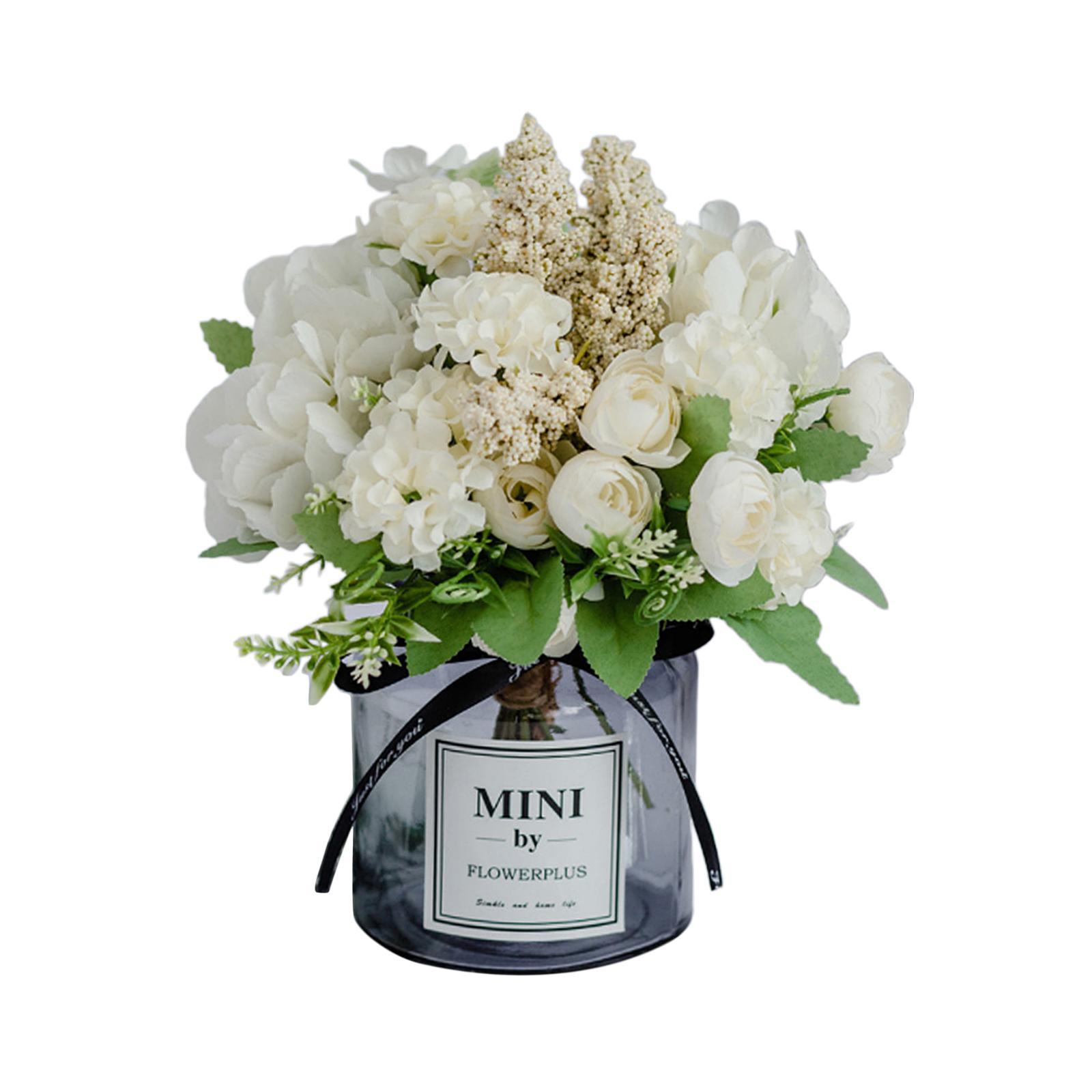 Artificial w/ Dining Table Decor Photo Props White