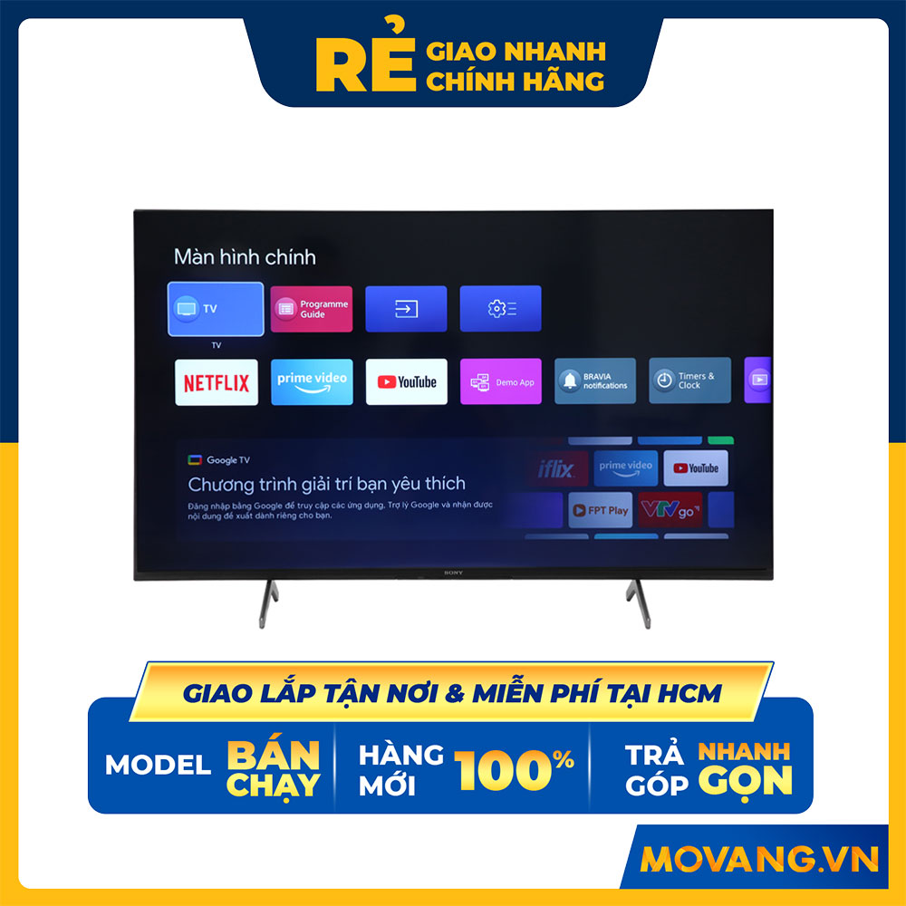 Android Tivi Sony 4K 55 inch KD-55X85J -Hàng chính hãng (Chỉ giao HCM)