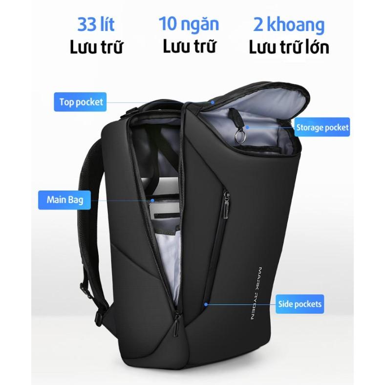 Balo Mark Ryden thế hệ mới – Compacto Pro cao cấp có cổng sạc usb - ShopToro - AsiaMart