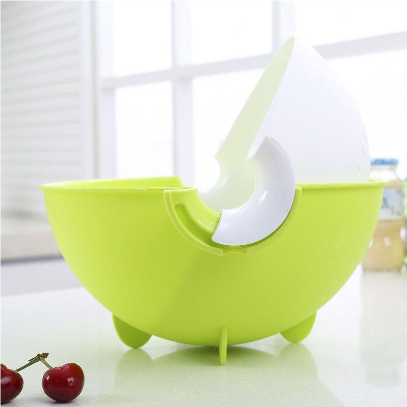 Strainer Double Layer Drainer With Handle Kitchen Tools Food Grade PP Colander Fruit Vegetable Washing Basket Strainer