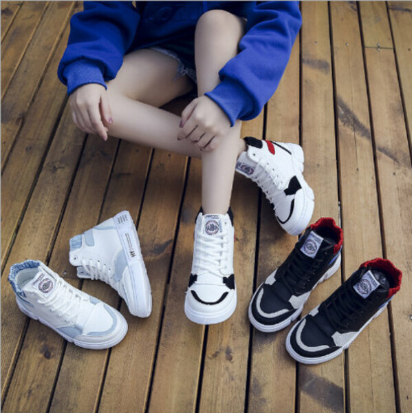 Giày nữ cao cổ Hàn Quốc, giày sneakers nữ. Loại cao cấp, cổ chun, chống hôi chân,giúp thon gọn bàn chân và tôn chiều cao