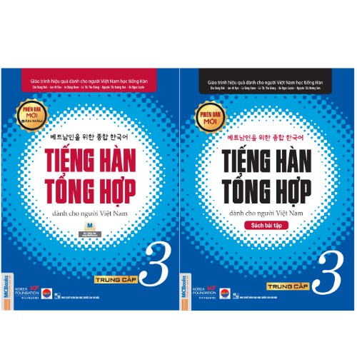 Sách - Combo Giáo Trình Tiếng Hàn Tổng Hợp Dành Cho Người Việt Nam Trình Độ Trung Cấp 3 (Giáo trình In màu + SBT) - MC