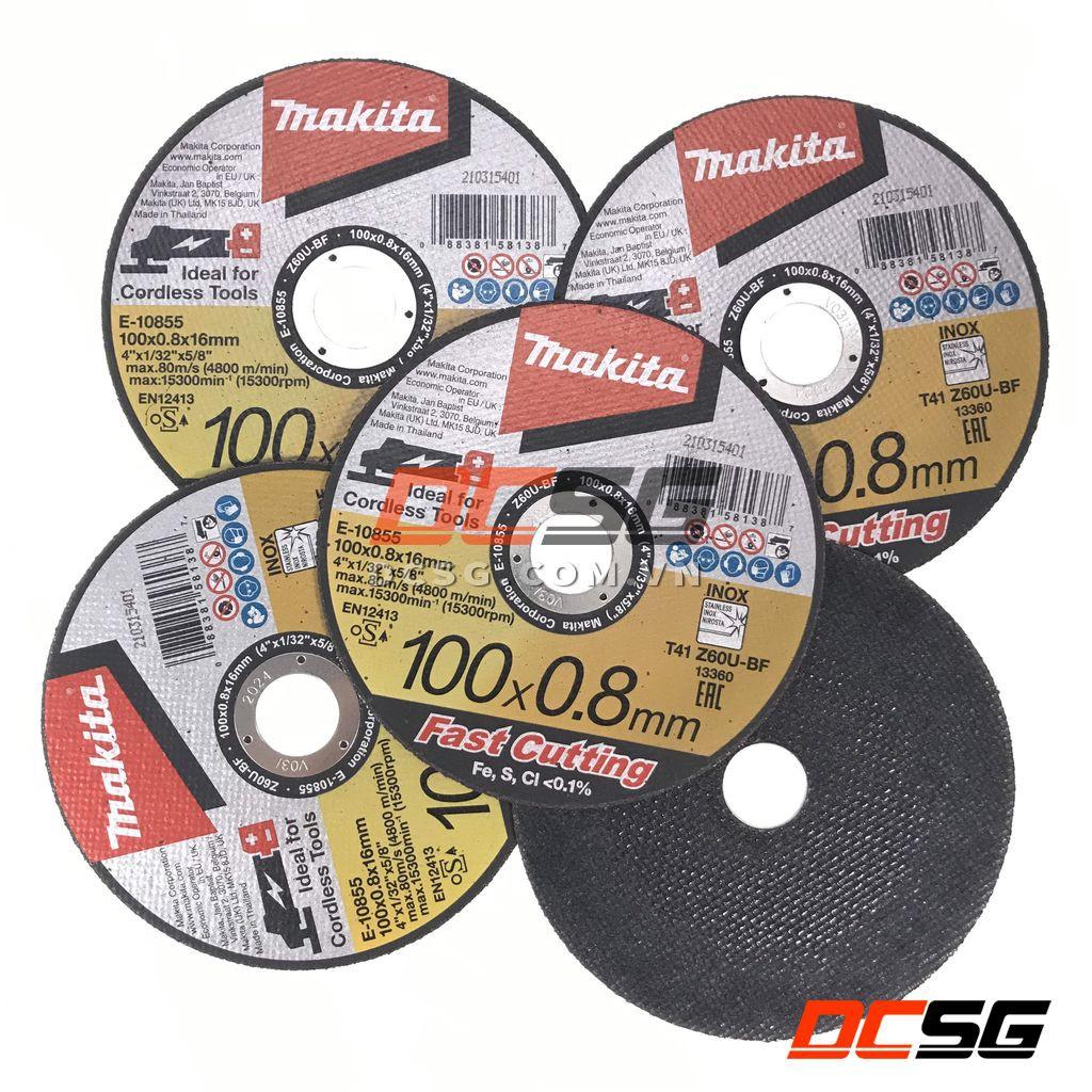 Đá cắt mỏng 100-125mm x 0.8mm Fast Cutting Makita | DCSG