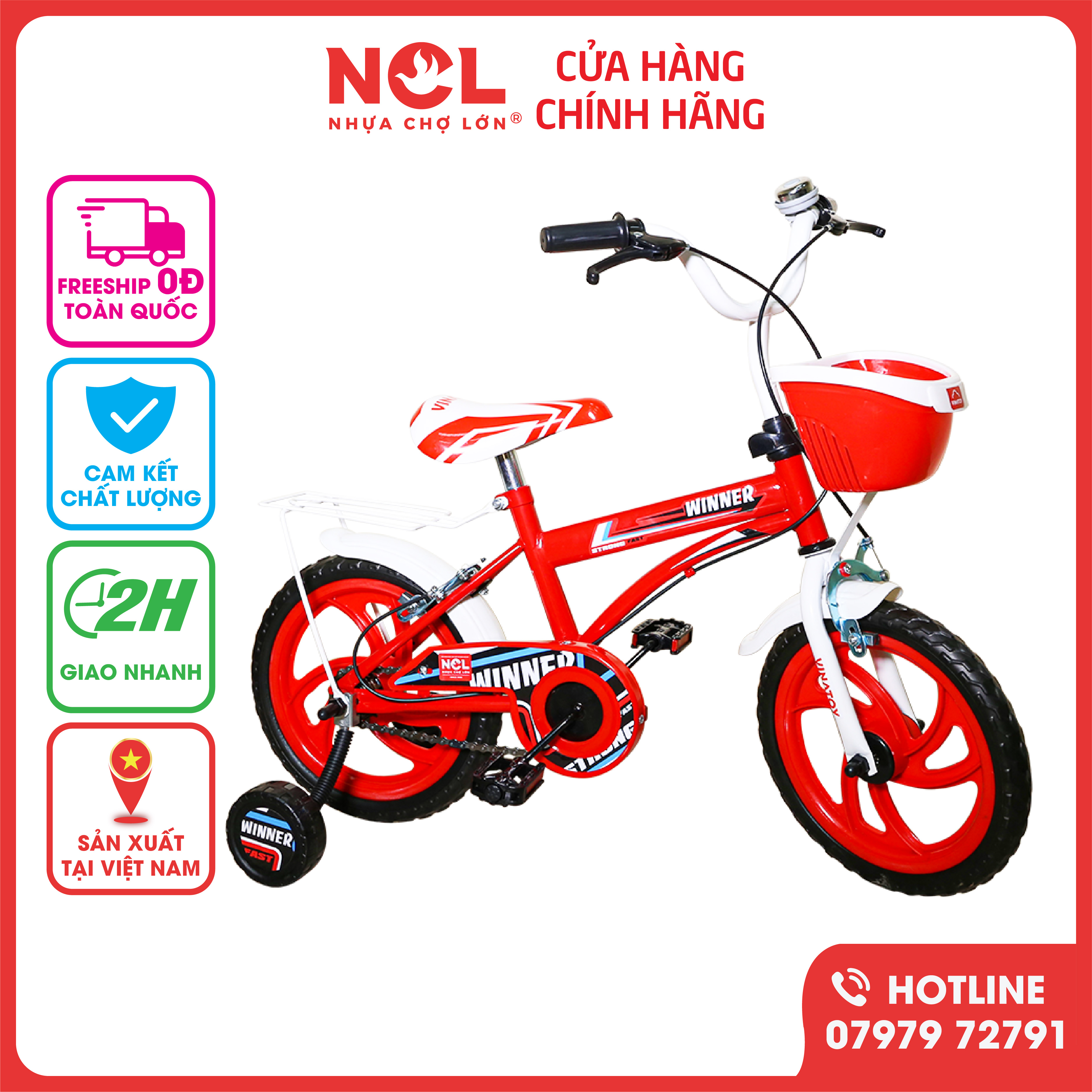 Xe Đạp Trẻ Em Nhựa Chợ Lớn K106 - Cho Bé Từ 2 đến 4 Tuổi