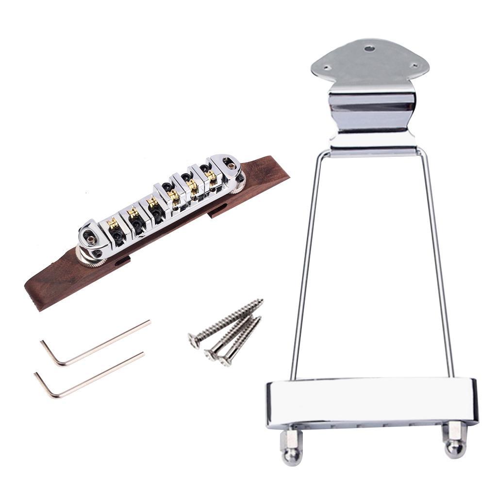 1 Set  Archtop Jazz Guitar Bridge Tailpiece  for Jazz Guitar