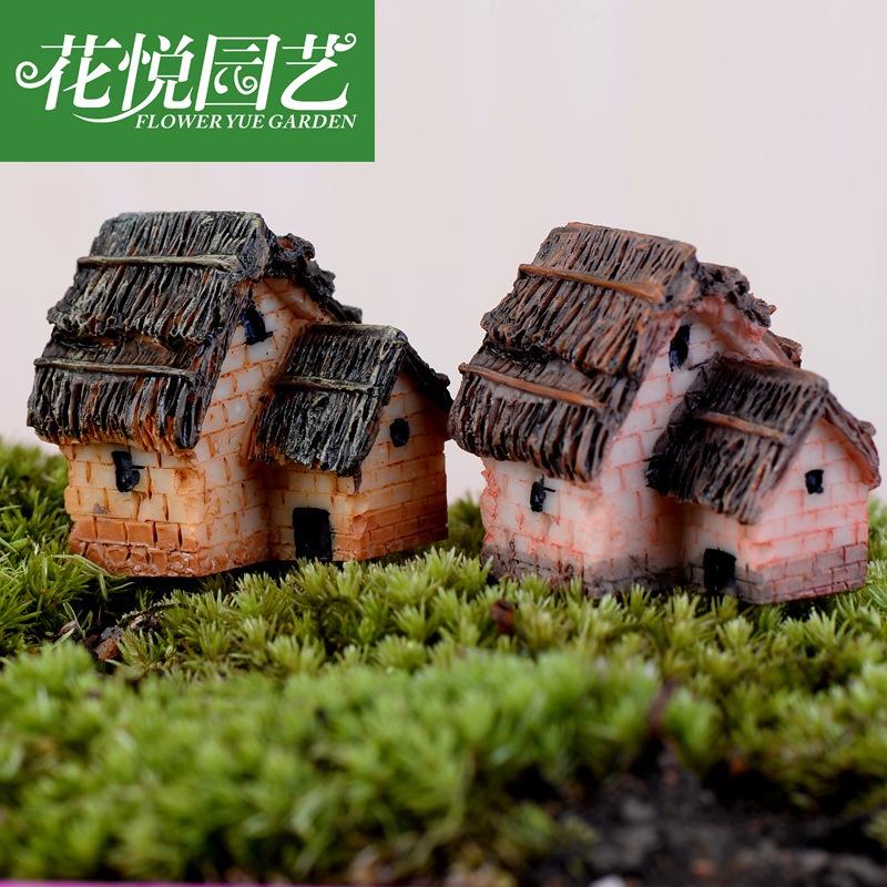 Phụ kiện nhà tranh, nhà nông thôn cao cỡ 3 cm, trang trí tiểu cảnh terrarium, mô hình, cây cảnh, làm đồ handmade
