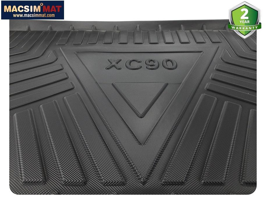 Thảm lót cốp Volvo XC90 2017 - chất liệu TPV cao cấp màu đen
